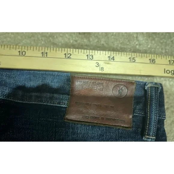 All Saints Dark Blue Straight Men Jeans - Picture 7 of 11